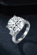 Load image into Gallery viewer, 8.6 Carat Moissanite Platinum-Plated Ring